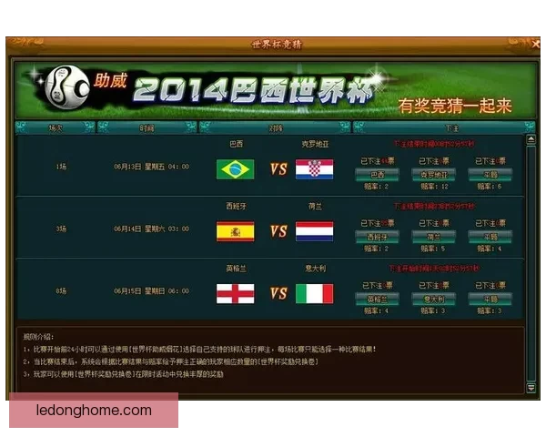 世界杯竞猜权威平台推荐，安全可靠玩法丰富精彩解析